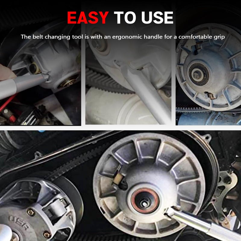UNIGT Aluminum Alloy Belt Changing Tool for Polaris RZR, Easy Removal RZR Belt Tool - Image 5